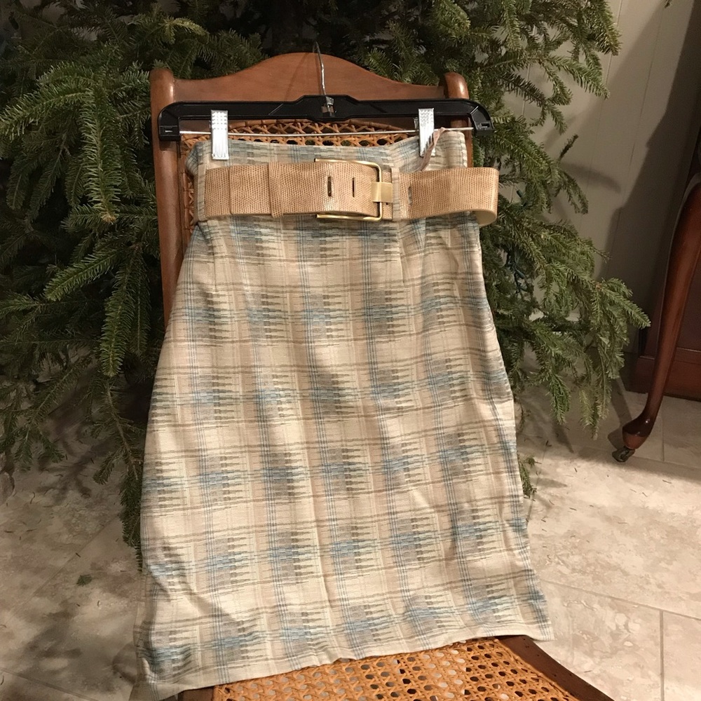 Belted Antonio Melani pencil skirt wtih belt